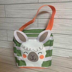 Thirty one storage tote cloth bag with metal frame at top to hold shape